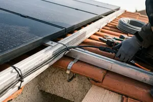 Installation de panneaux solaires