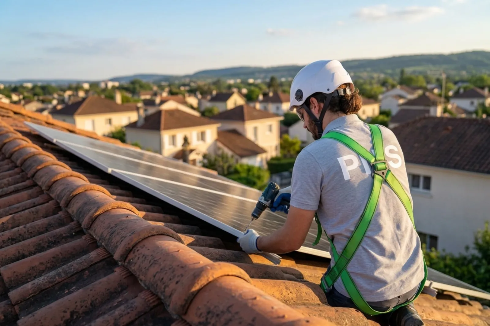 Panneaux solaires en toiture dans le Morbihan