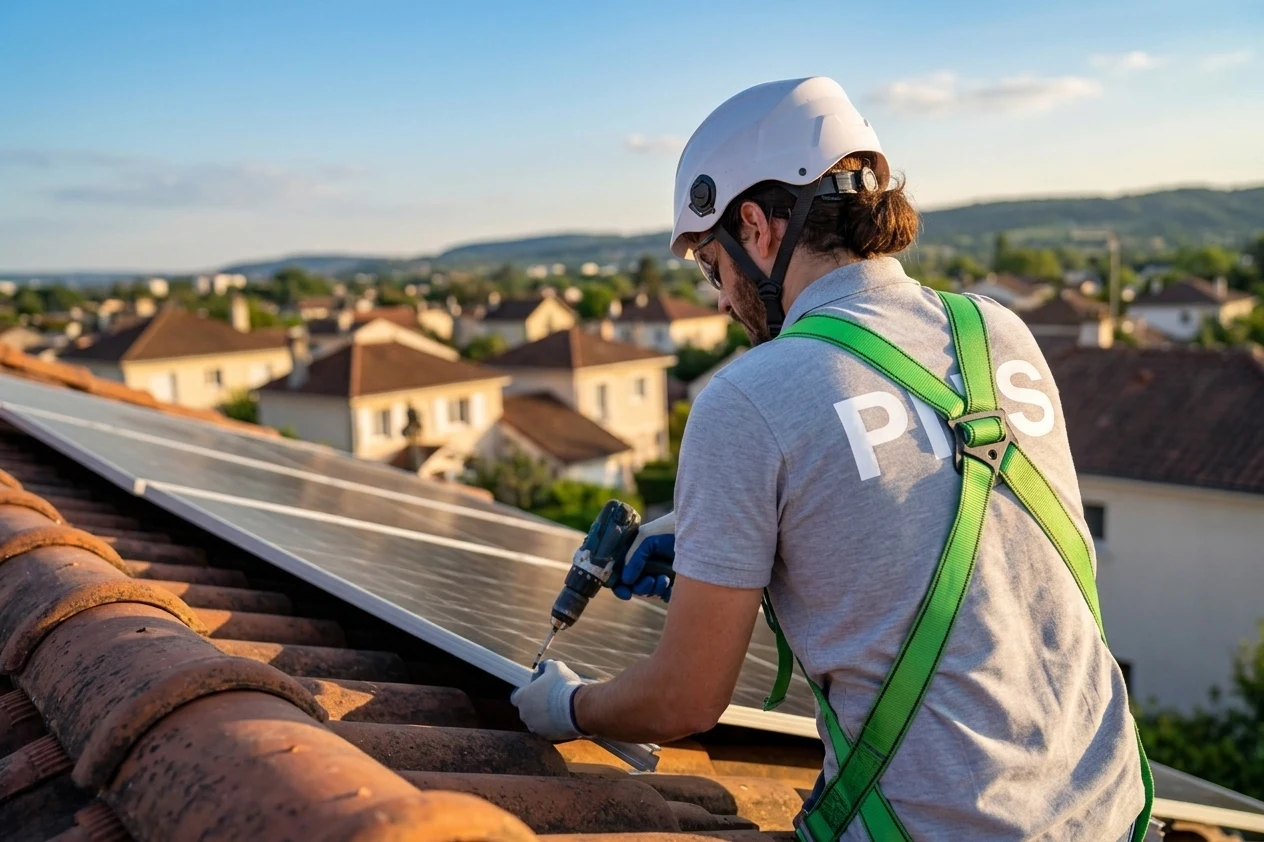 Installation de panneaux solaires en toiture à Lorient